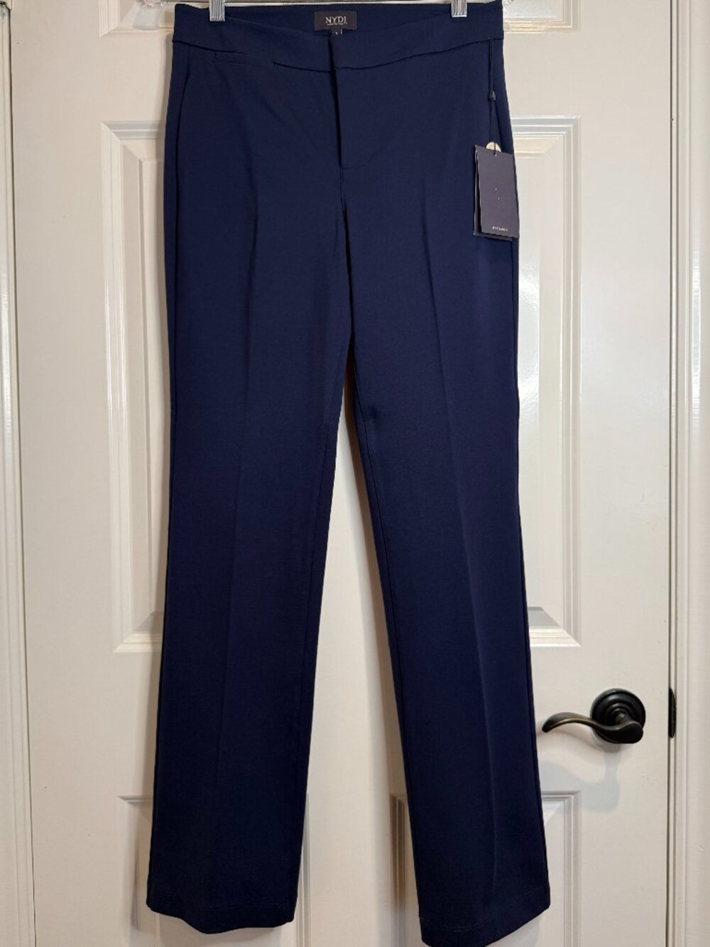NYDJ Lift Tuck Technology Navy Blue Trousers NWT